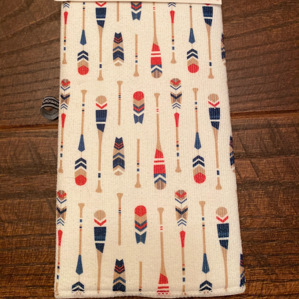Oars & Paddle Dish Drying Mat & Rowing Kitchen Tea Towels Set, Nautical Ropes - Picture 7 of 15